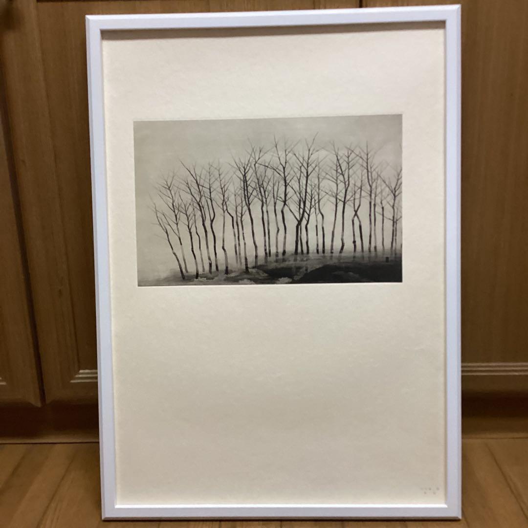 天才画家　速水御舟　作品集大作編　便利堂監修　画集NO 34 【寒　林】