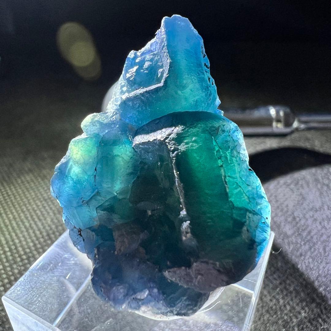 内モンゴル　「青色」「納戸色」「若竹色」グラデーションフローライト