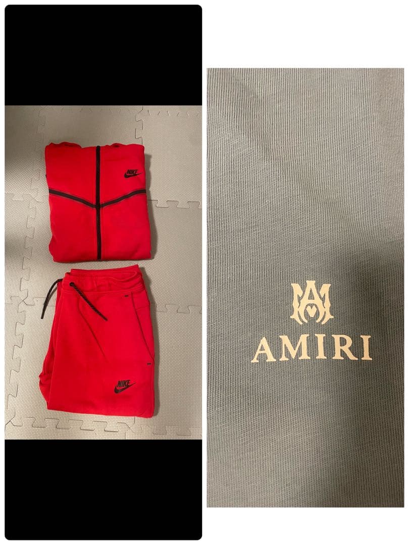 Nike Techfleece red set テックフリースセット　ナイキ