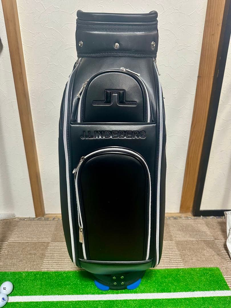 J.LINDEBERG キャディバッグ 黒青　9型