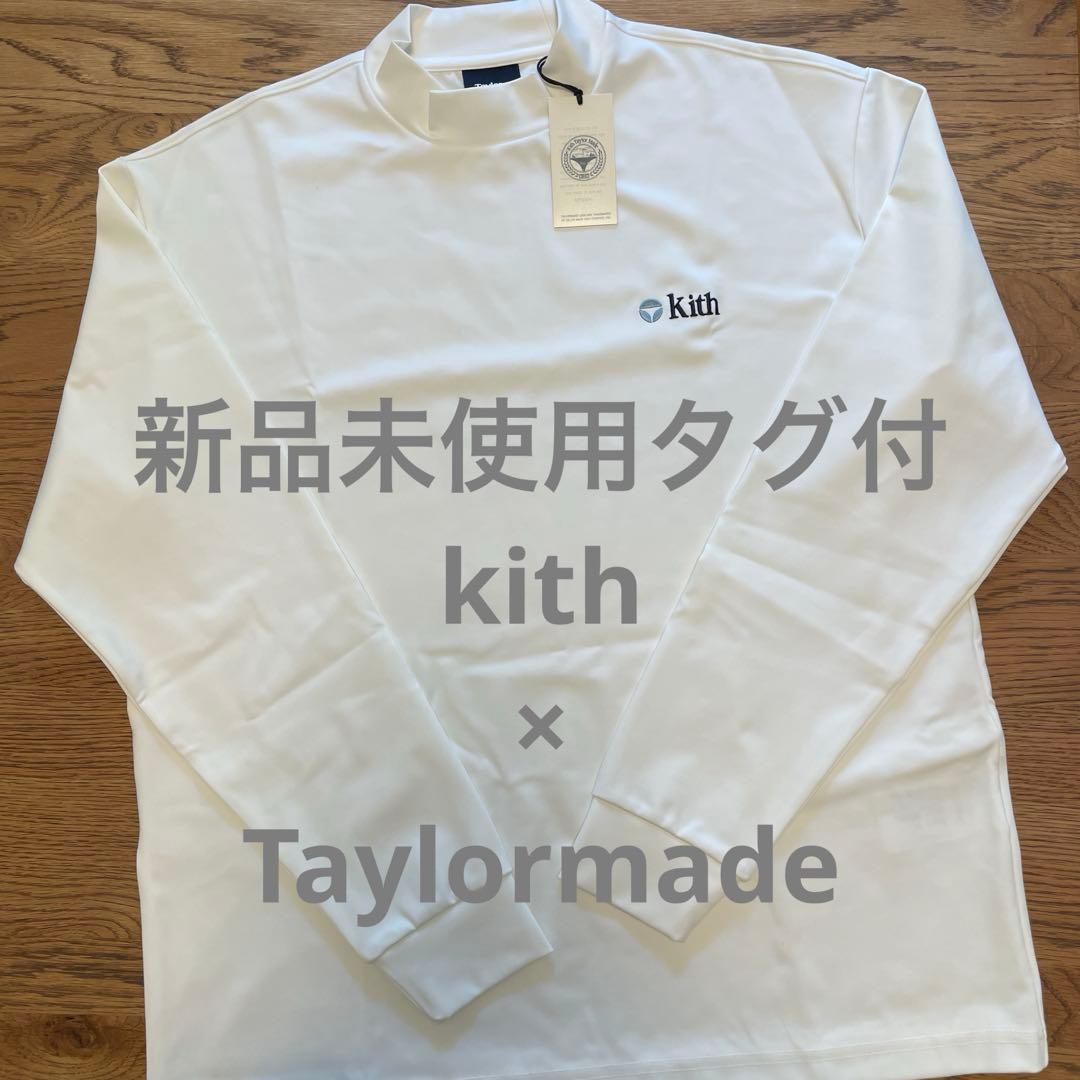 新品未使用タグ付　kith Taylormade モックネックロングシャツ　白