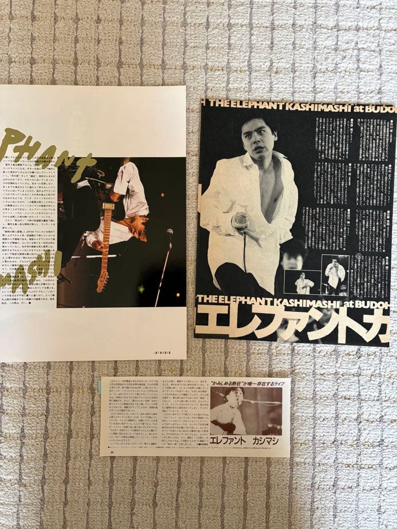 エレファントカシマシ 宮本浩次　切り抜き 約８０枚ぐらい