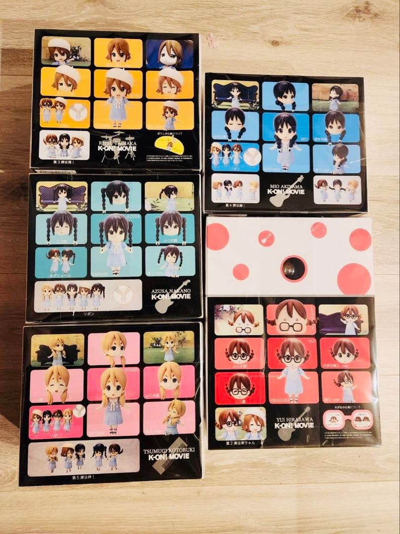 映画けいおん！ Singing! 京アニ フィギュア 唯 澪 律 紬 梓 セット