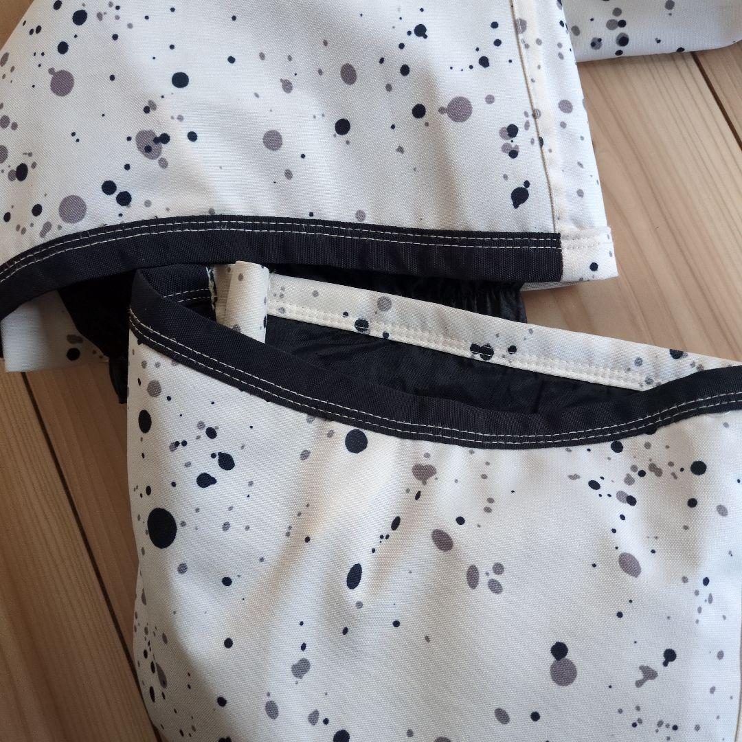美品　Burton スノーボードウェア ホワイト スプラッター　ビブパンツ