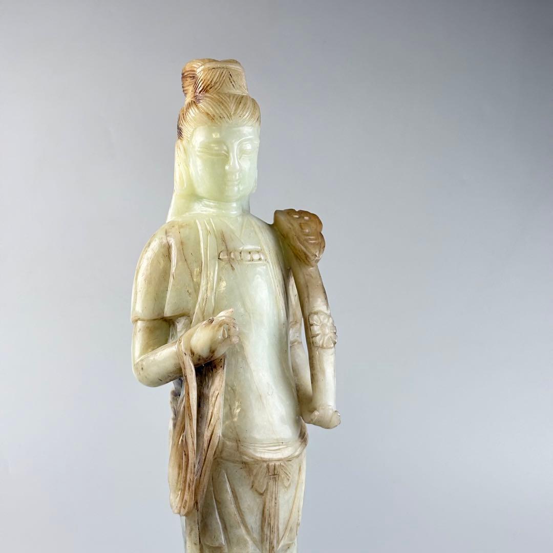 仏教美術 玉石 細密彫刻 立像 仏像