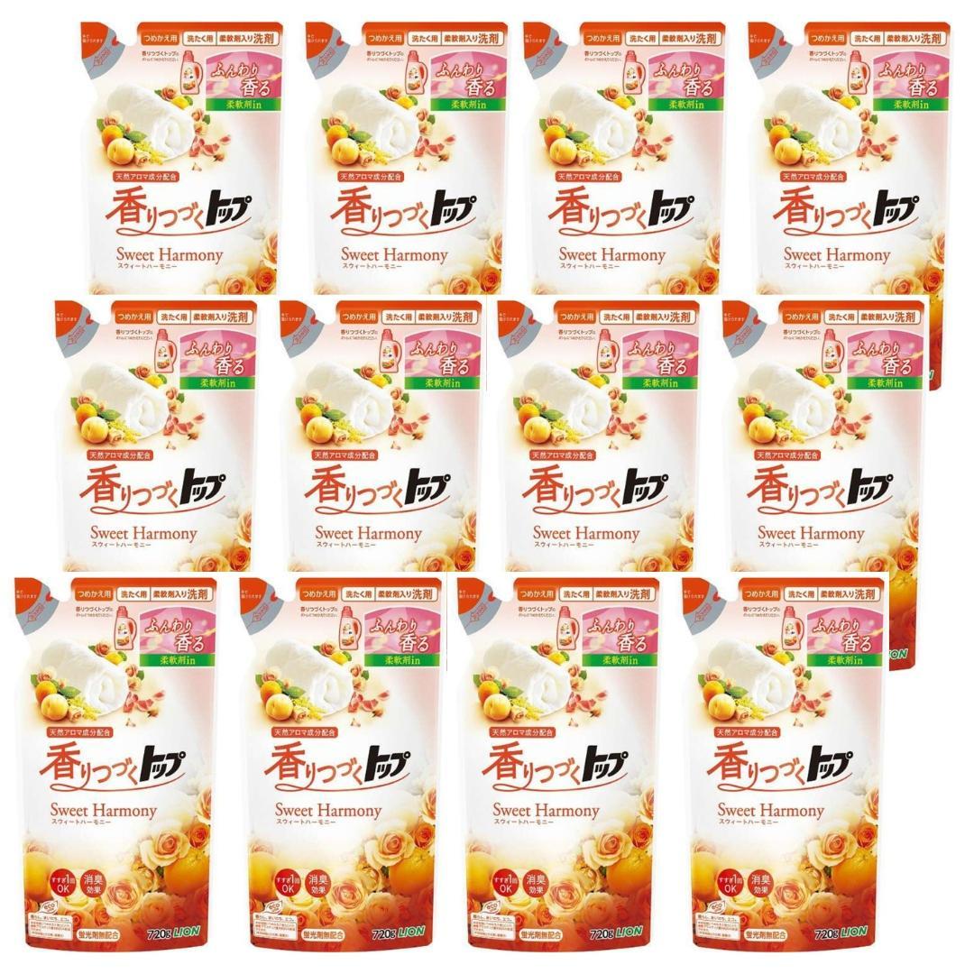 香りつづくトップ スウィートハーモニー 詰め替え 720g × 12 個セット