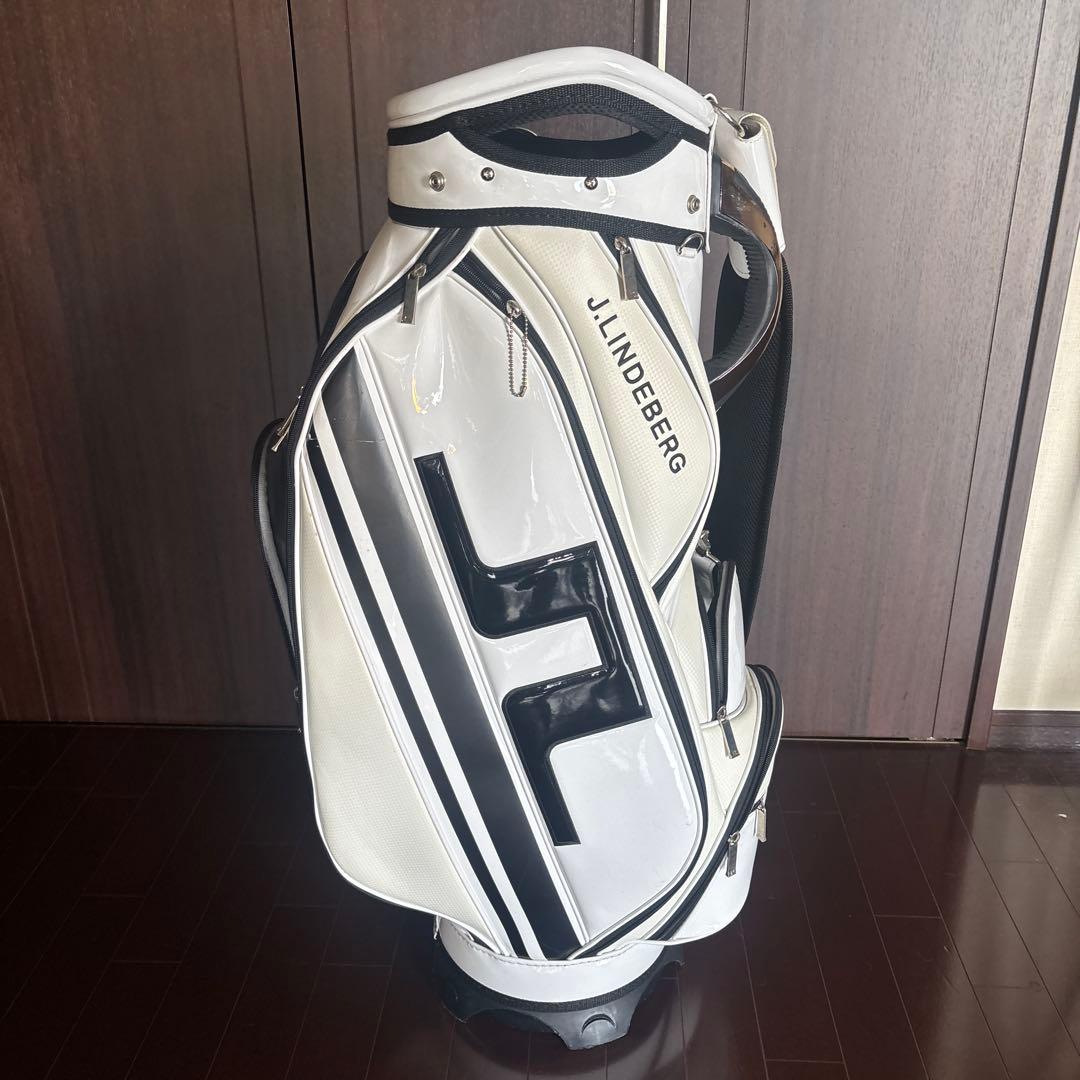 J.LINDEBERG キャディバッグ ホワイト・ブラック