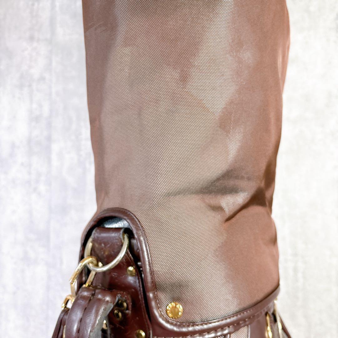 V914 Black&White ブラウン キャディバッグ スコティッシュテリア