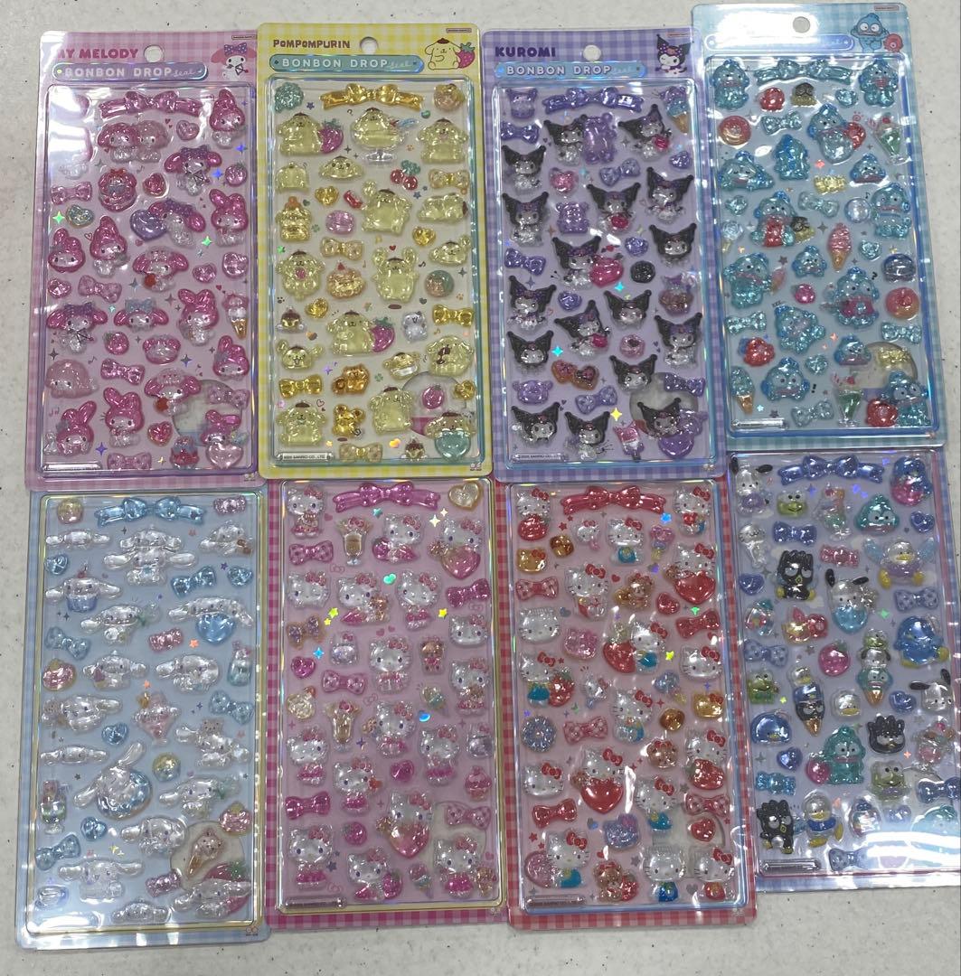 【正規品】サンリオ ボンボンドロップシール 8種類セット