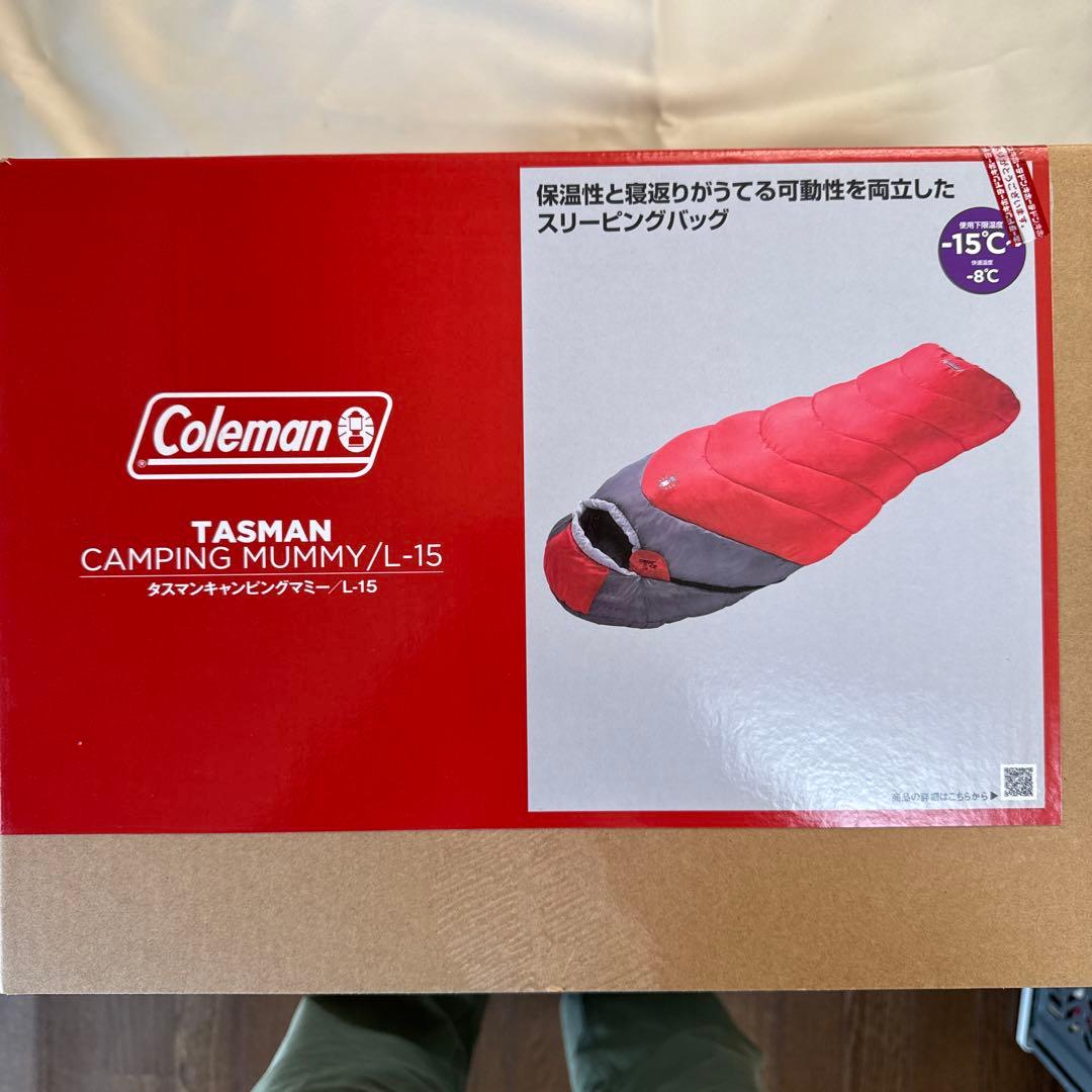 コールマン　タスマンキャンピングマミー/L15 下限温度-15°C 新品同様