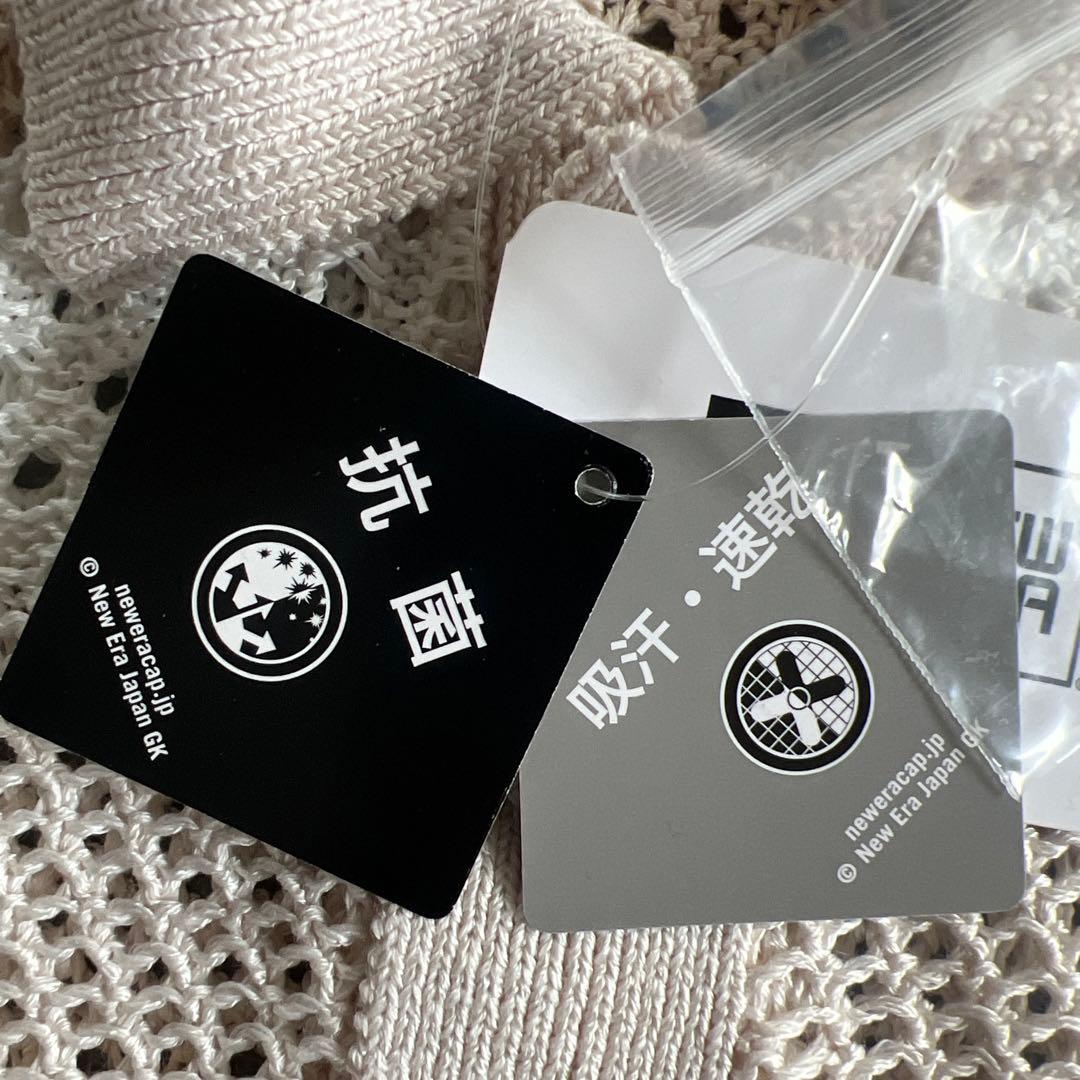 新品 new era半袖 サマーニット メッシュ ポロシャツ ホワイト ゴルフ