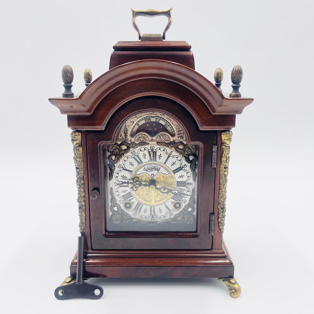 Warmink Wuba ワルミンクムーンフェイズ ゼンマイ 置き時計