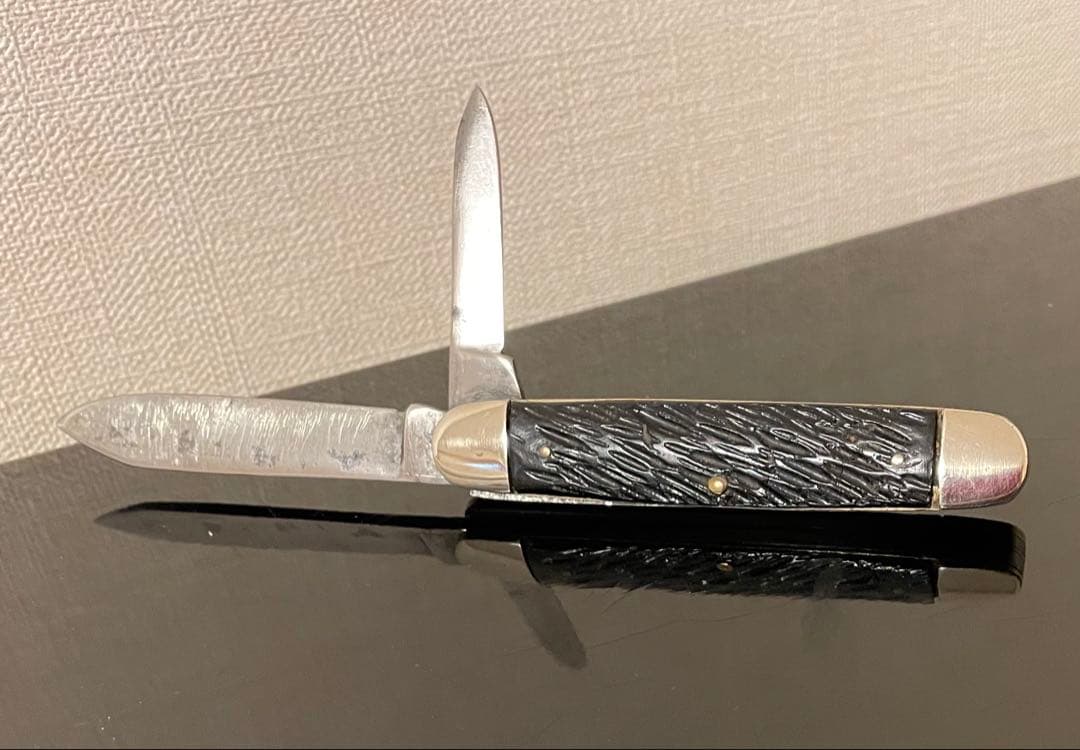 ハンマーブランド　2ブレイド　イコールエンド　アンティークナイフ