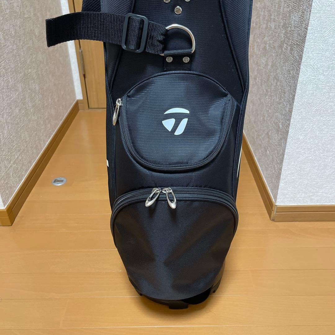 TaylorMade キャディバッグ 黒 緑 ストライプ