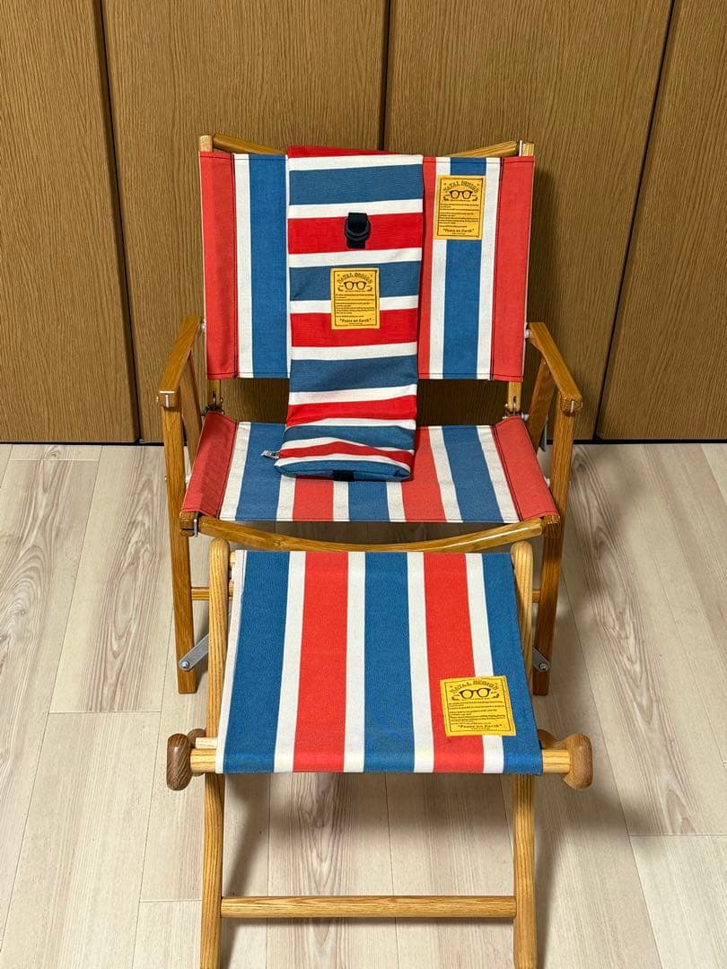 ネイタルデザイン　カーミットチェア　ELスツール　セット　レトロストライプ