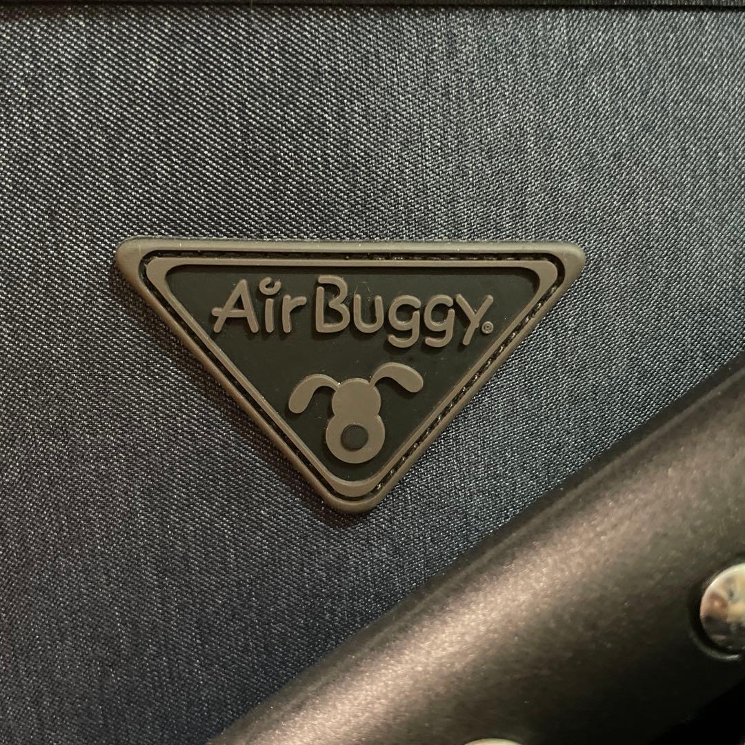 AirBuggy ペットカート(ラージ) ネイビー 専用空気入れ付き