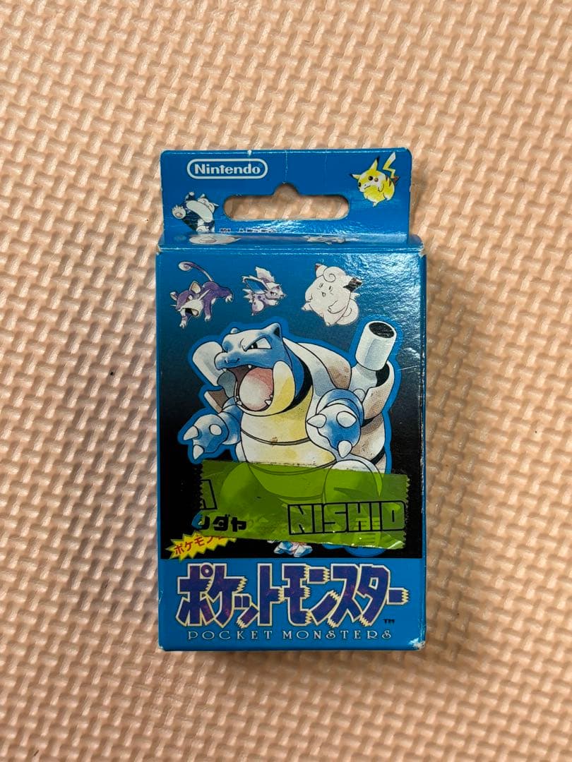 【希少品】ポケモン　トランプ　青　初期　カメックス　ポケットモンスター　任天堂