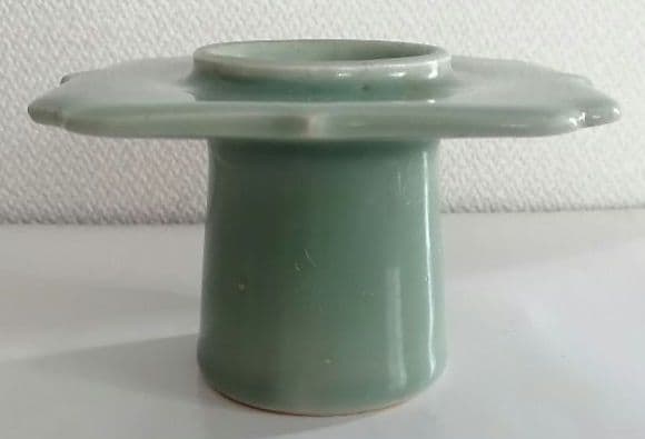 古伊万里　青磁盃台