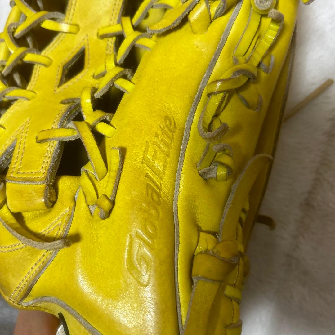 GlobalElite 軟式グローブ イエロー