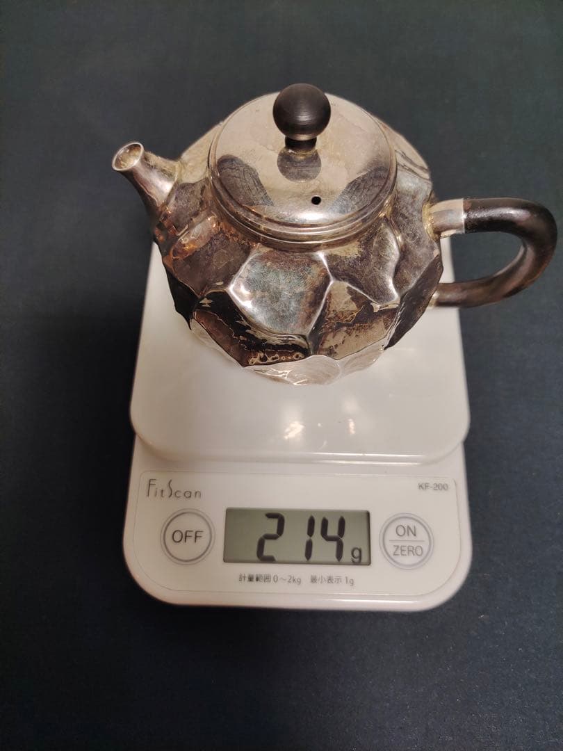 純銀急須　銀瓶　茶道具　214g