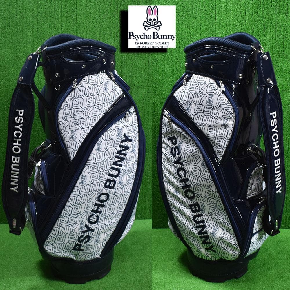 Psycho Bunny/サイコバニー ゴルフ キャディバッグ９型 美品！