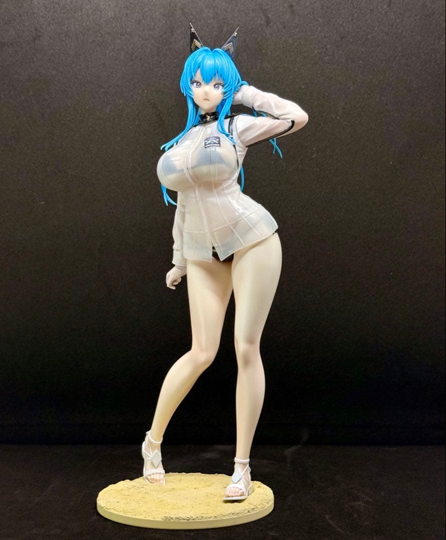 マ*7様 【ガレージキット完成品】勝利の女神 NIKKE ヘルム　アクアマリン