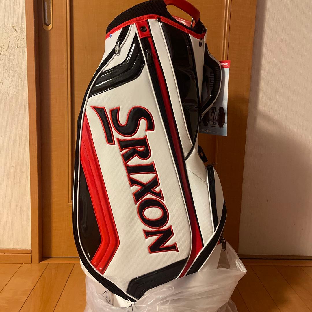 SRIXON キャディバッグ ホワイト/レッド