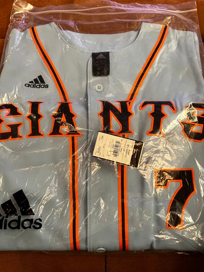 adidas 読売ジャイアンツ刺繍　長野久義7 ユニフォーム　adidas S