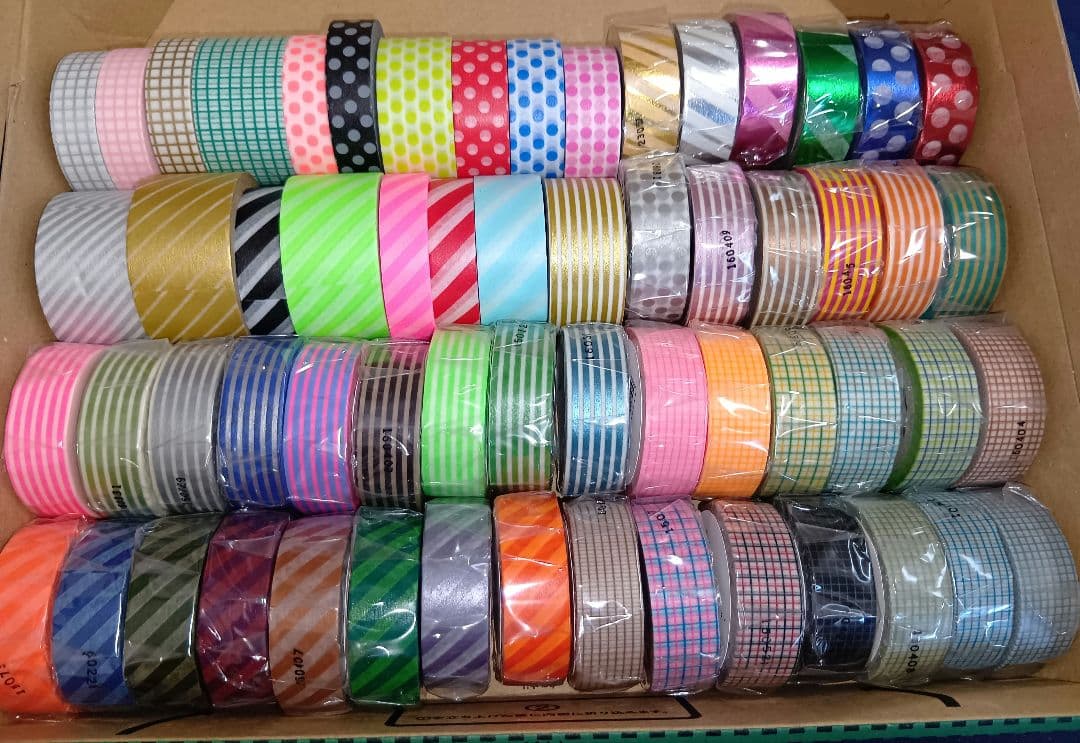 mt　マステ　詰め合わせ　カラバリ　方眼　ストライプ　ドット　ボーダー