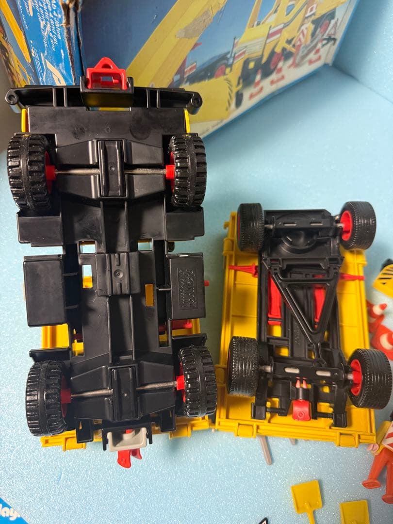 プレイモービルplaymobil3454工事車両ブルドーザー ダンプカー 激レア