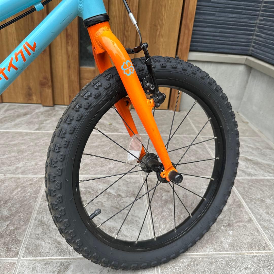 みつき　ヨツバサイクル　18インチ　ラムネブルー　直接手渡し希望