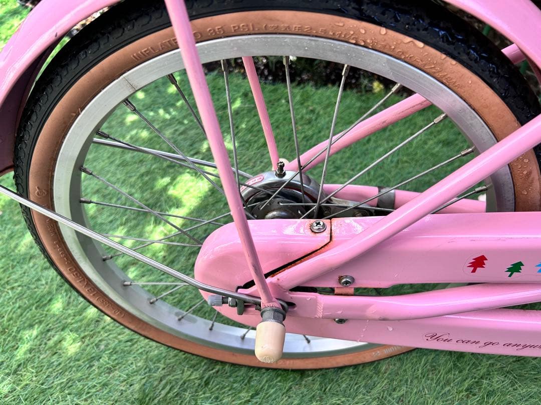 ブリヂストン HACCHI 子供用自転車 ピンク 18インチ スタンド付き