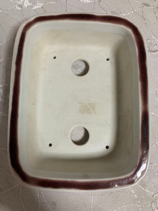 九谷　福美　絵鉢　盆栽鉢