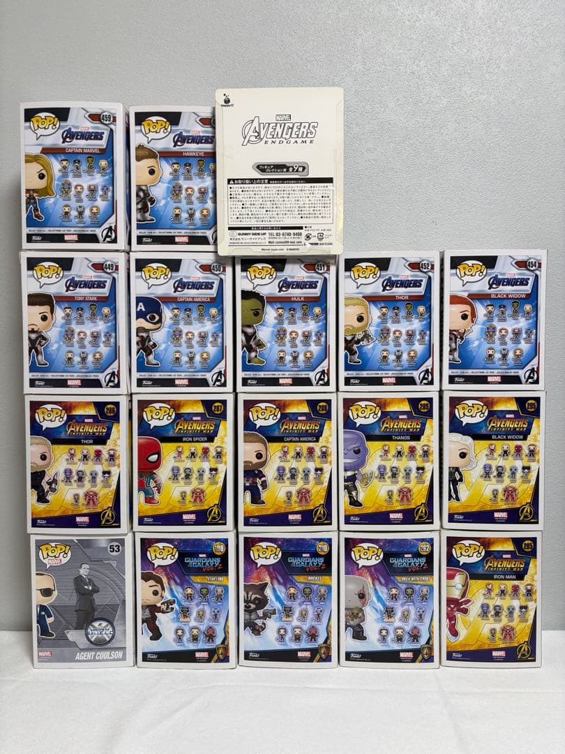 【未開封】marvel アベンジャーズfunko pop! フィギュア セット