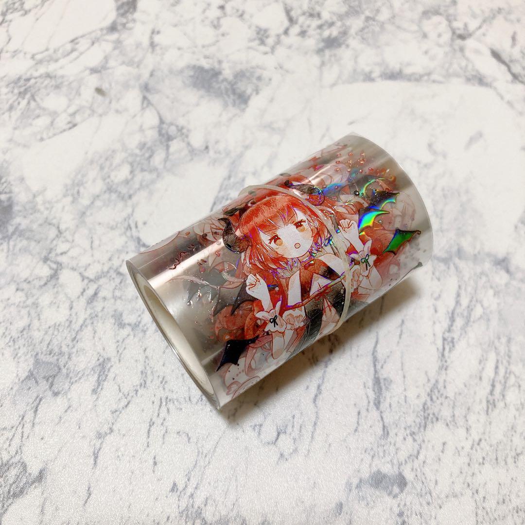 【芯なし中古】人物 ハロウィン 小悪魔 おばけ 海外マステ petテープ