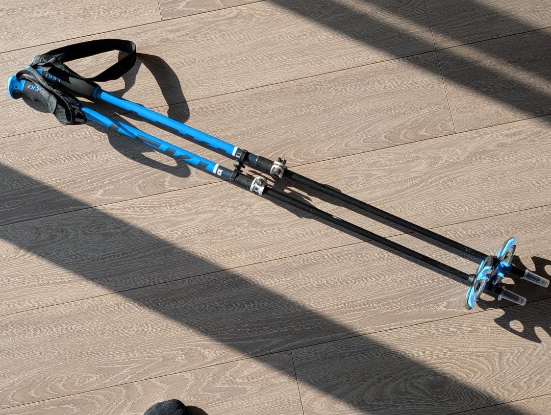 LEKI 伸縮式スキー用ストック 青