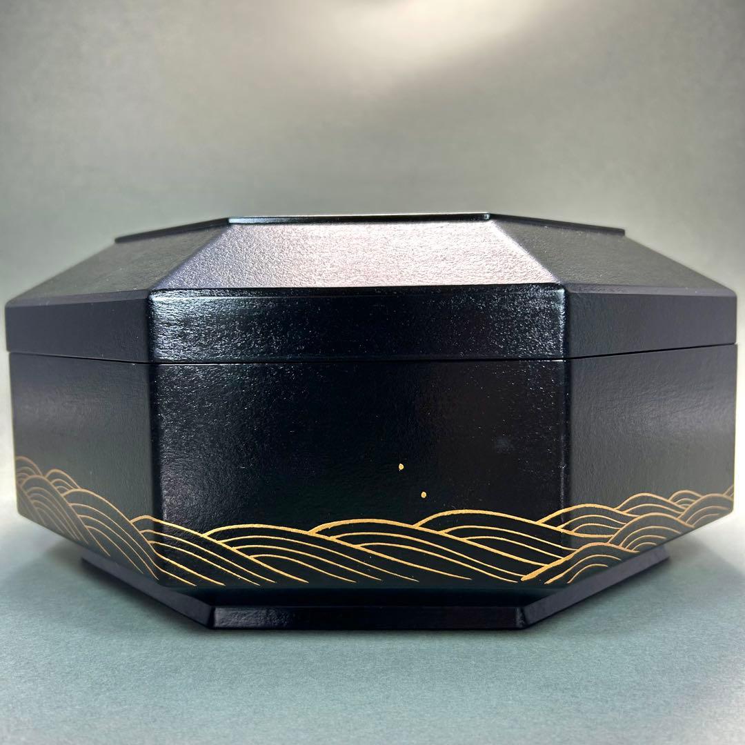 食籠　『上杉満樹　而妙斎書付』　八角食篭　蒔絵　漆器　お茶道具　書付箱　工芸品