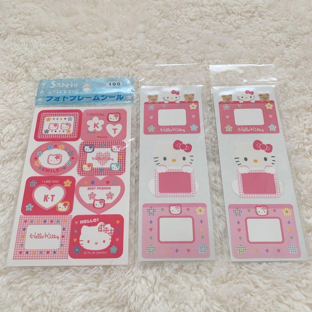 【レア】サンリオ　ハローキティ フォトフレームシール 3点セット