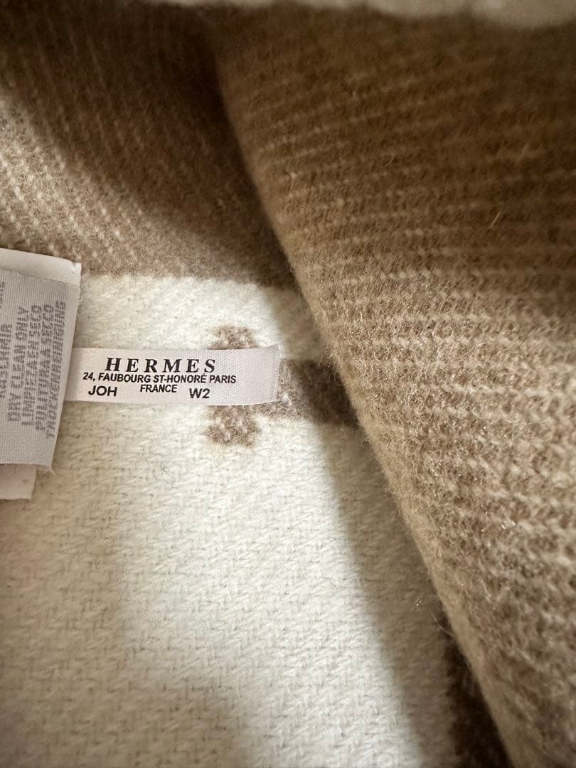 HERMES エルメス　　ブランケット　　アヴァロン
