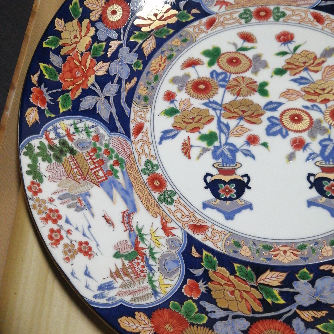 有田焼 静山作 大皿 45cm