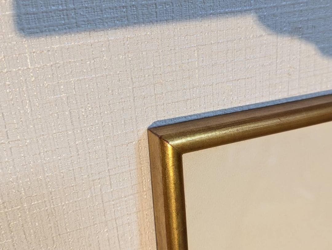 【真作】版画　中村清治　リトグラフ　花帽子の肖像　エレガントな横顔　箱入　Y2