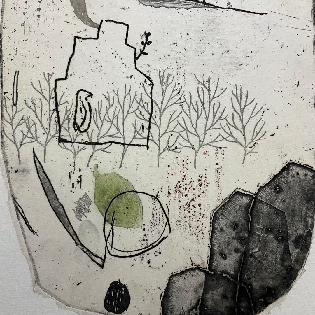 絵画・額縁・版画・オバタクミ・“昨日と今日の境界線”・美術品・インテリア・雑貨