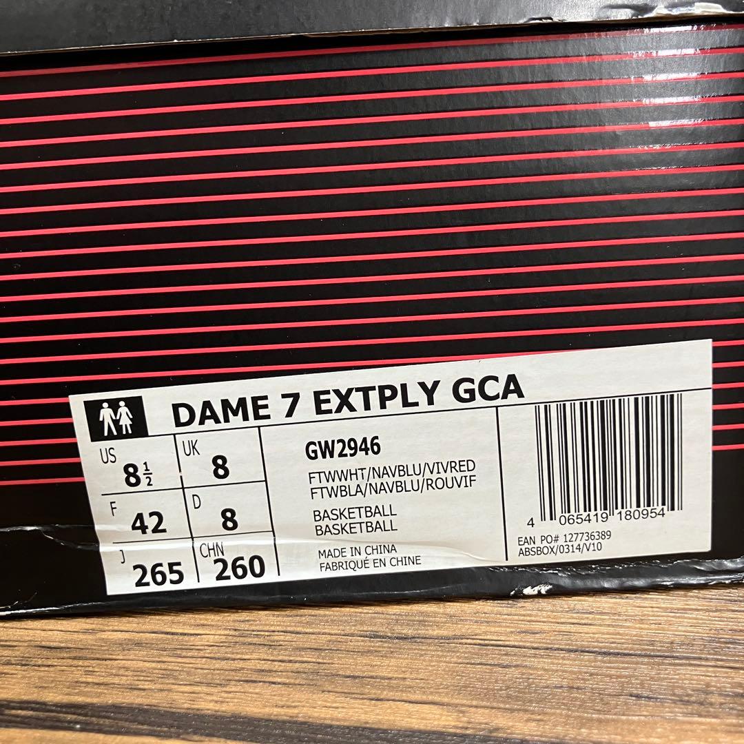 （K26096）★未使用★ アディダス DAME 7 EXTPLY 26.5㎝