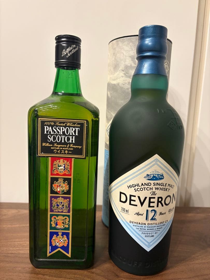 終売品セット パスポートスコッチ 旧ボトル ザ・デヴェロン 12年 セット
