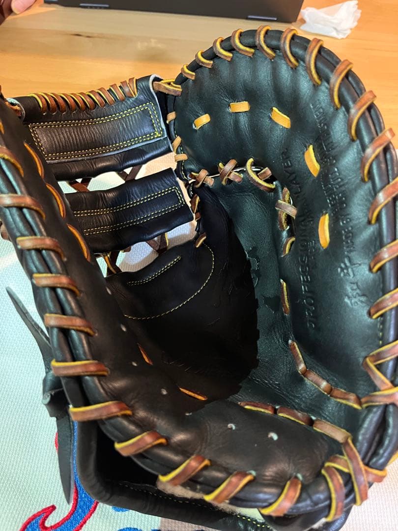 新品　湯もみ型付け済み　硬式ファーストミット　ハタケヤマ　K-F03