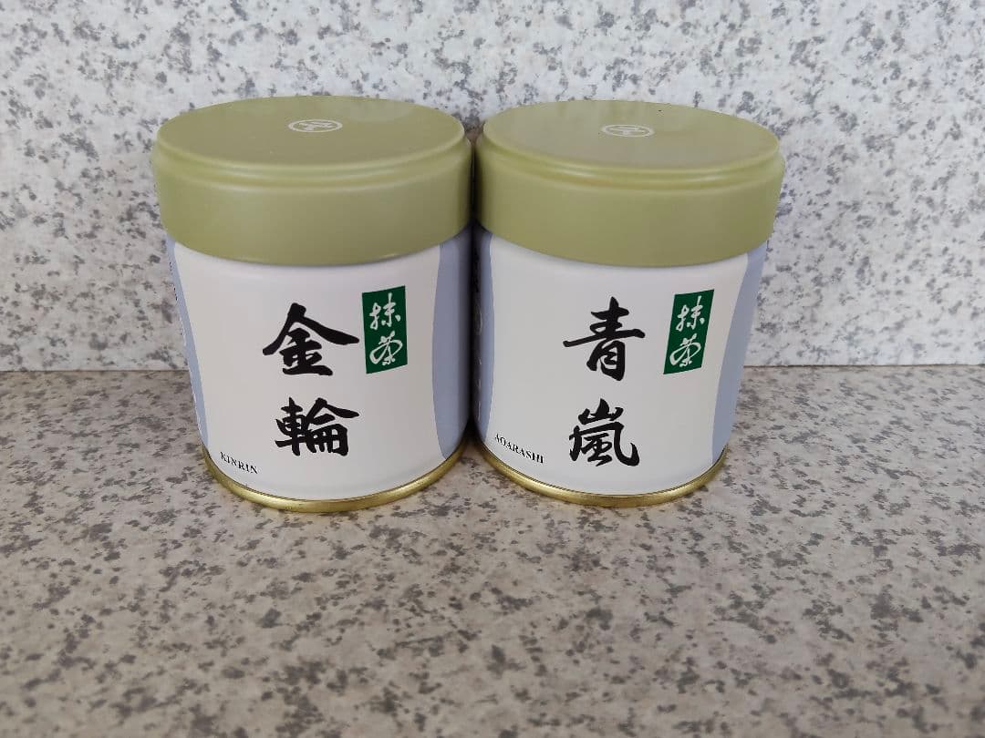 【説明欄必読】宇治 丸久小山園 抹茶 金輪40g缶 　青嵐40g缶【転売禁止】