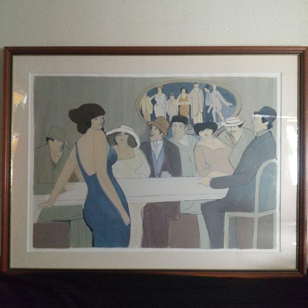 夏セール再値下！大型リトグラフ【デビット・シュノイヤー】 絵画 107×89cm