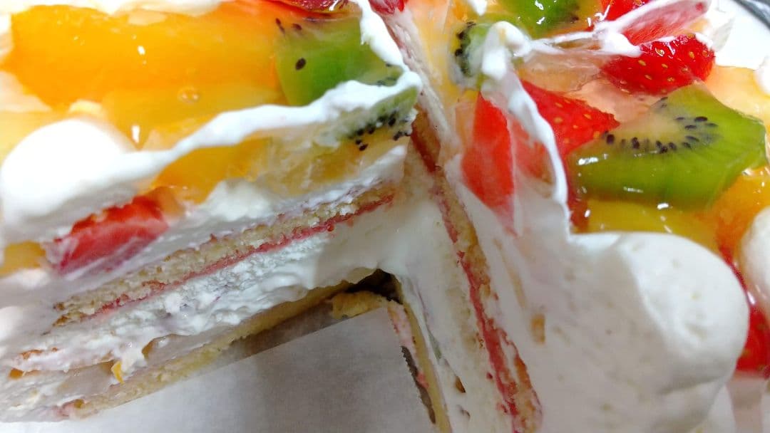 友ページ、ケーキ、パフェ、シフォンケーキ、サンド各種