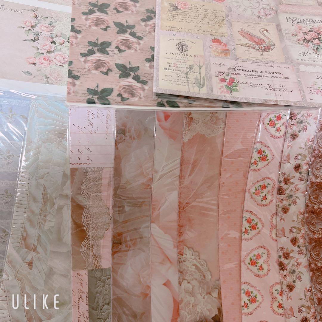 コラージュ素材 トレペ コラージュシート 紙モノ デザインペーパー まとめ売り