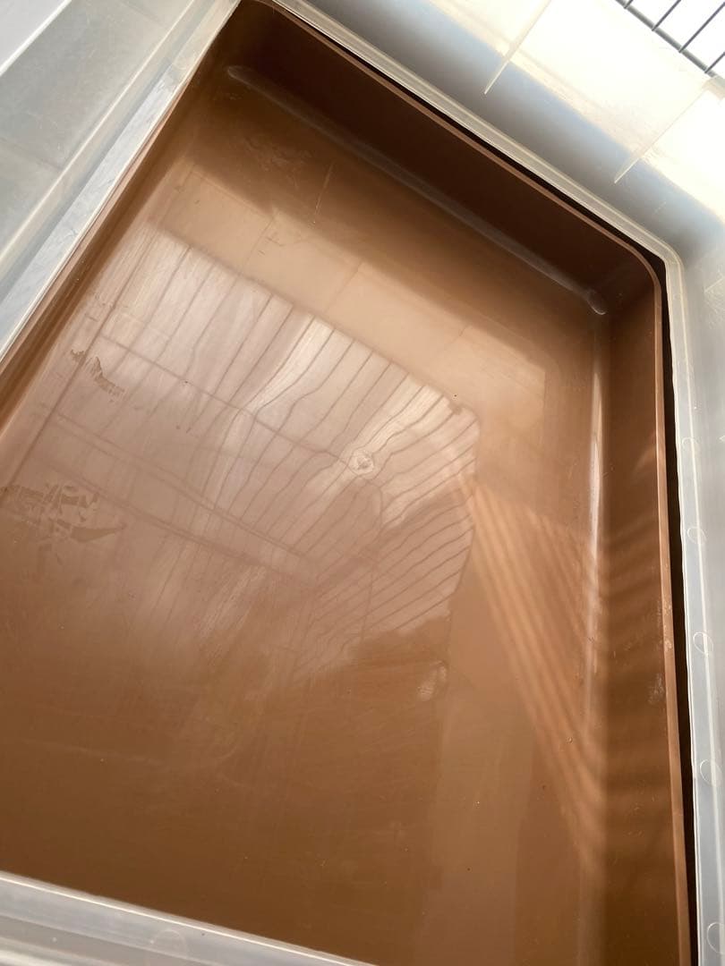 ミニマルランド うさぎのカンタンおそうじケージ ブラウン ワイド